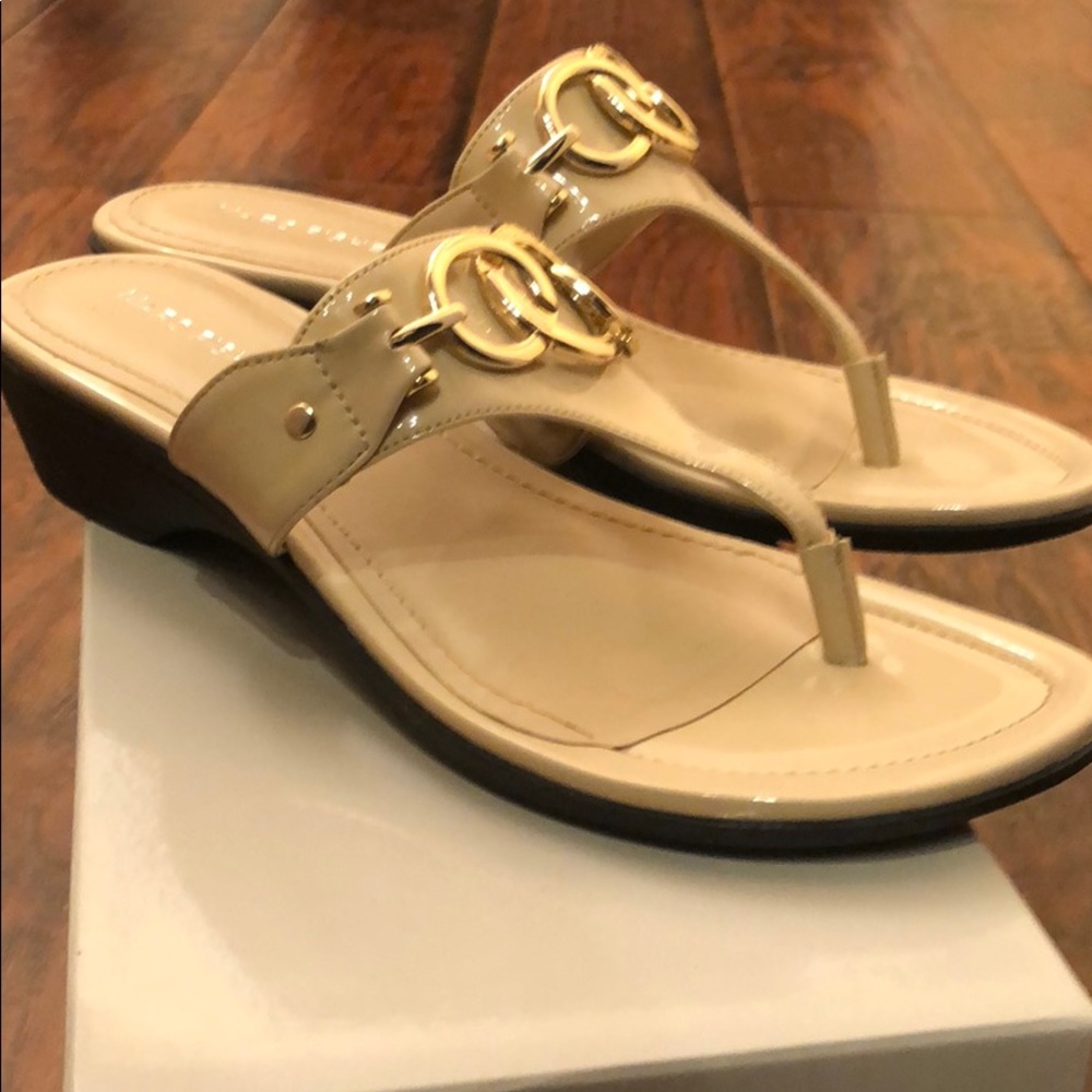 Marc Fisher Light Natural Ariana Thong Sandals